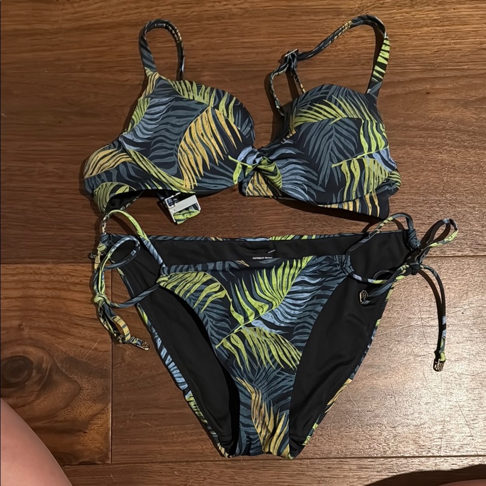 Victoria Secret Leaf Print Bikini Set (push up)